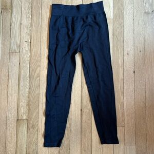 EUC All In Motion Black Girls Running Tights size 10/12